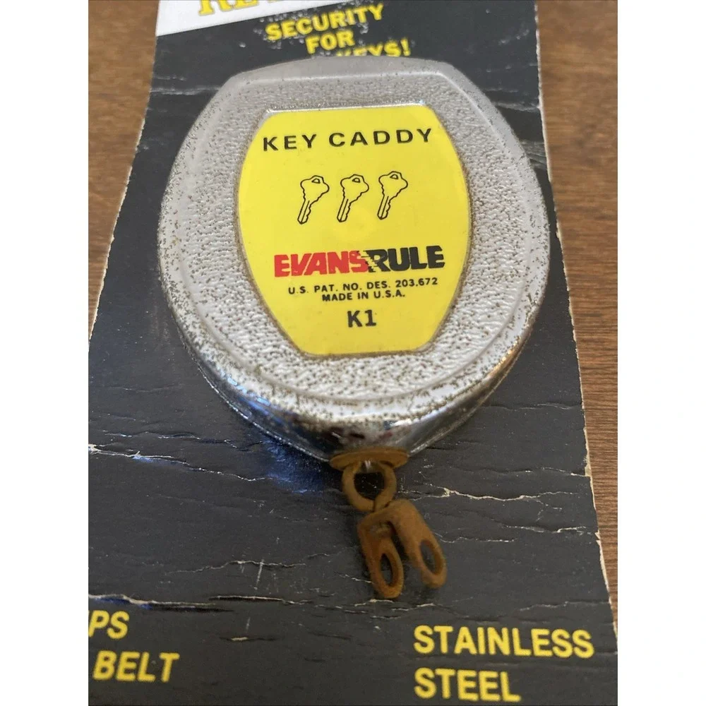 VTG Evans K1 Key Caddy W/ Belt Clip USA New Old Stock‎ /missing Ring/rust